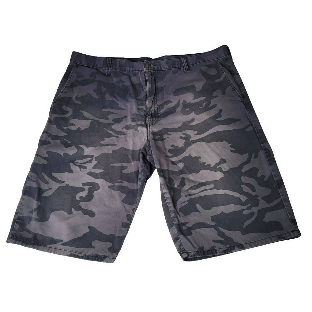 Older Dickies Shorts Mens 40 Green Camo Flat Front Grunge‎ Skater Casual Y2K